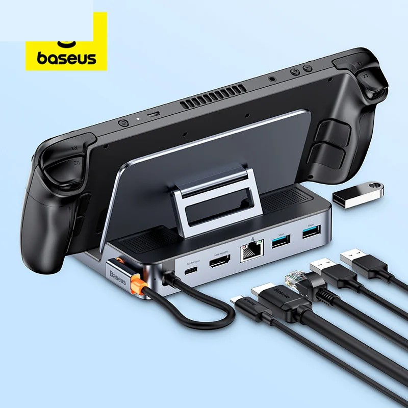 Baseus 6-in-1 USB-C Hub - 4K HDMI Docking Station 100W
